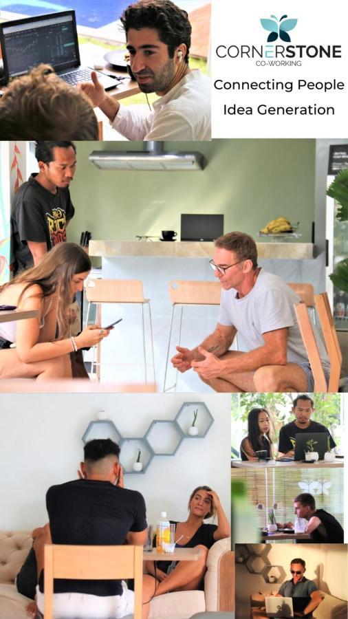 הוסטל קנגו Cornerstone Bali Coworking מראה חיצוני תמונה