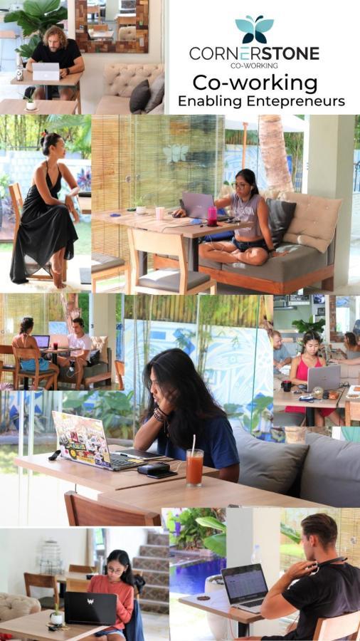 הוסטל קנגו Cornerstone Bali Coworking מראה חיצוני תמונה